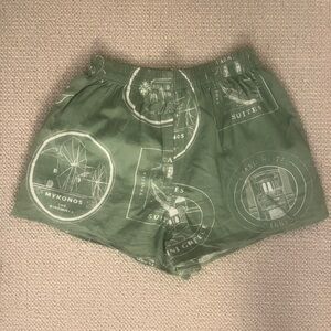 Sabo Skirt Green Graphic Women Shorts